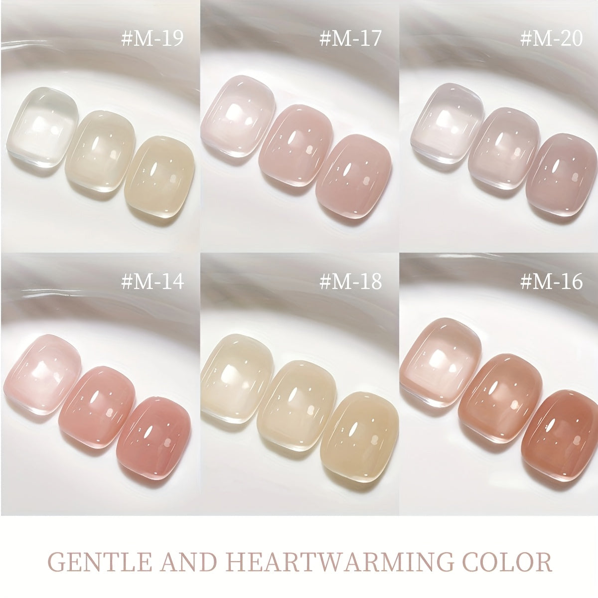 XEIJAYI 1pc 6 Colors 0.51oz New Popular Nail Gel Semi Permanent Nail Art Soaking UV LED Nail Salon DIY Nail Salon Gel